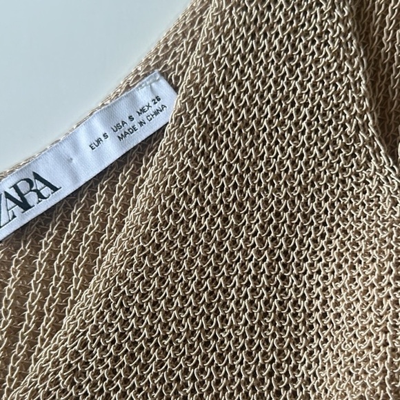 Zara Knit Sweater Ruffle Tank Small - Picture 2 of 7